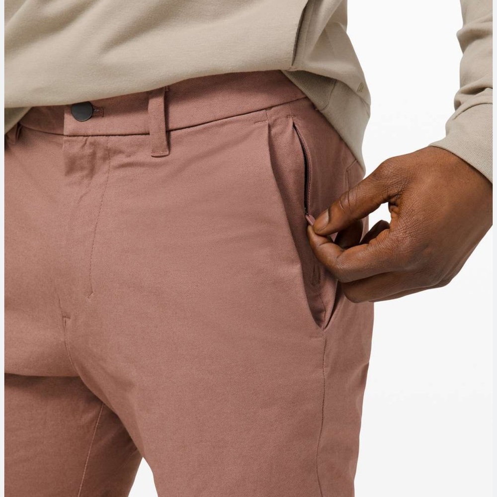 Lululemon Mens 32”x27” Slim Commission Pant - Earth Clay color - Picture 3 of 15